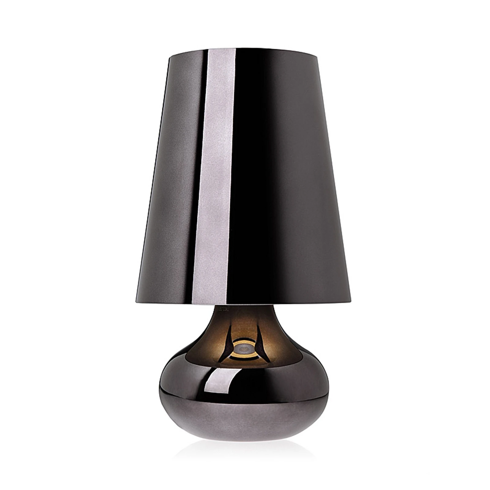 Настолна лампа „Kartell Cindy“ с LED осветление, сиво металическо