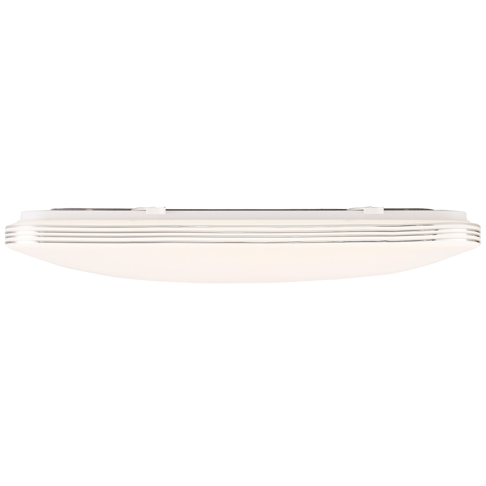 LED-taklampa Ariella i vitt/krom, 54 x 54 cm