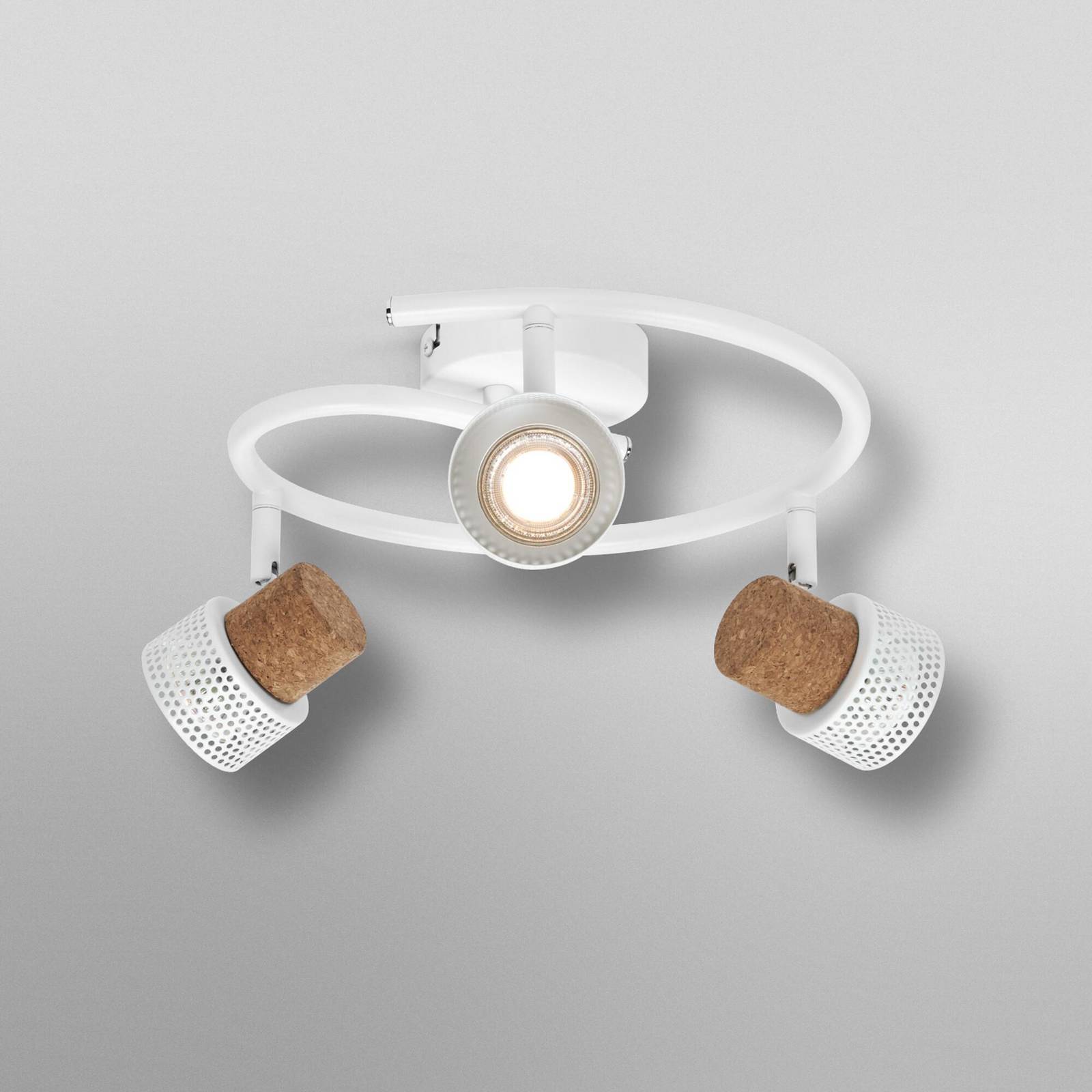Reflektor sufitowy OSRAM CORK SPIRAL biały 3-spot GU10LED 927 ściemniany