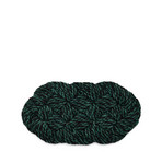 Coco Swirl Ajtószőnyeg Green/Black - Hay