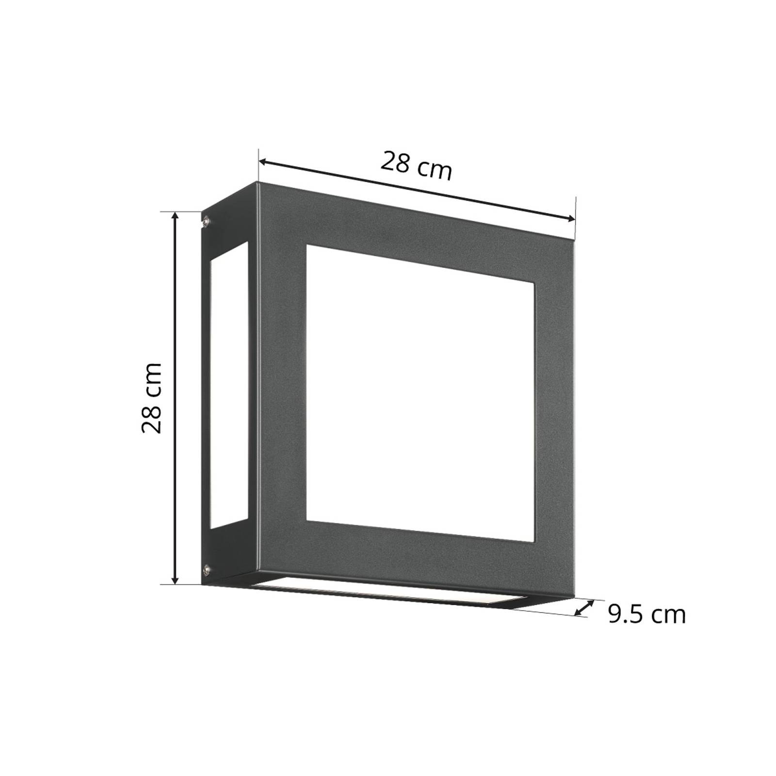 CMD Applique ext. LED capteur Aqua Legendo anthracite