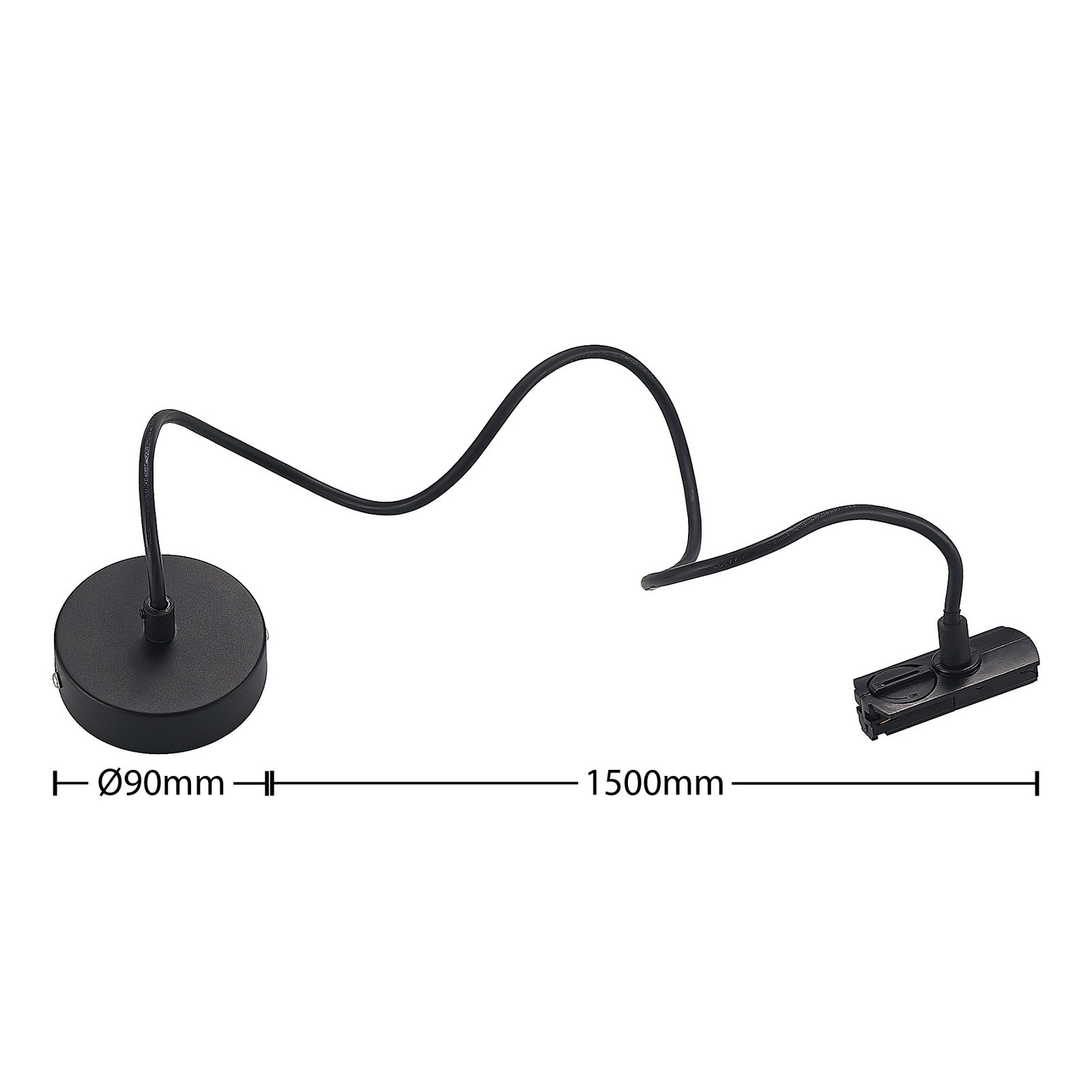 Linaro Track Connecteur d'alimentation Noir - Lindby