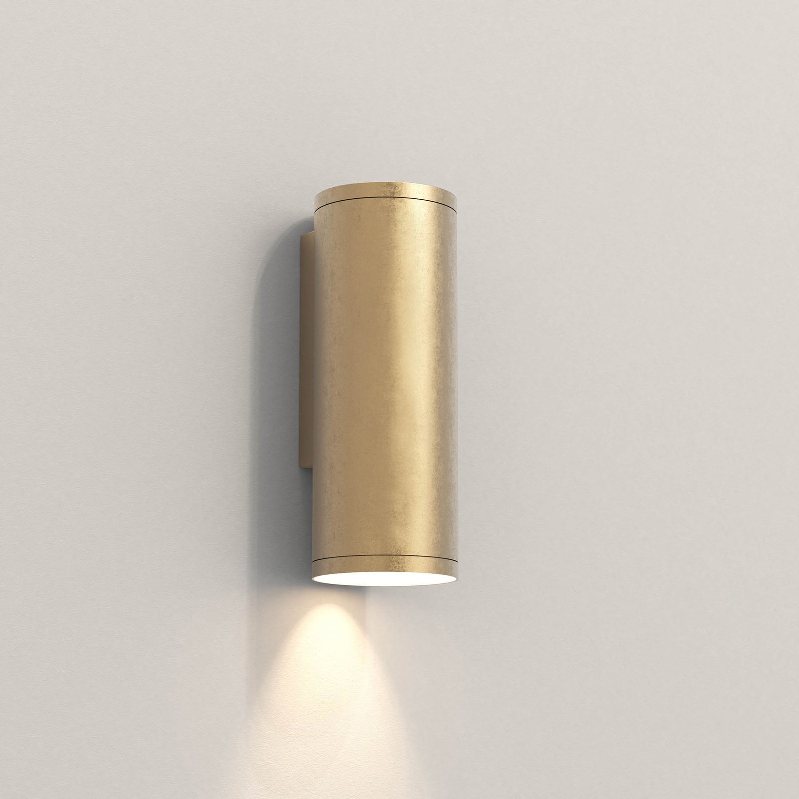Astro Ava 200 Coastal outdoor wall lamp brass, stainless steel, GU10, 6 W, energy efficiency: A++, W: 7.5 cm, H: 20 cm