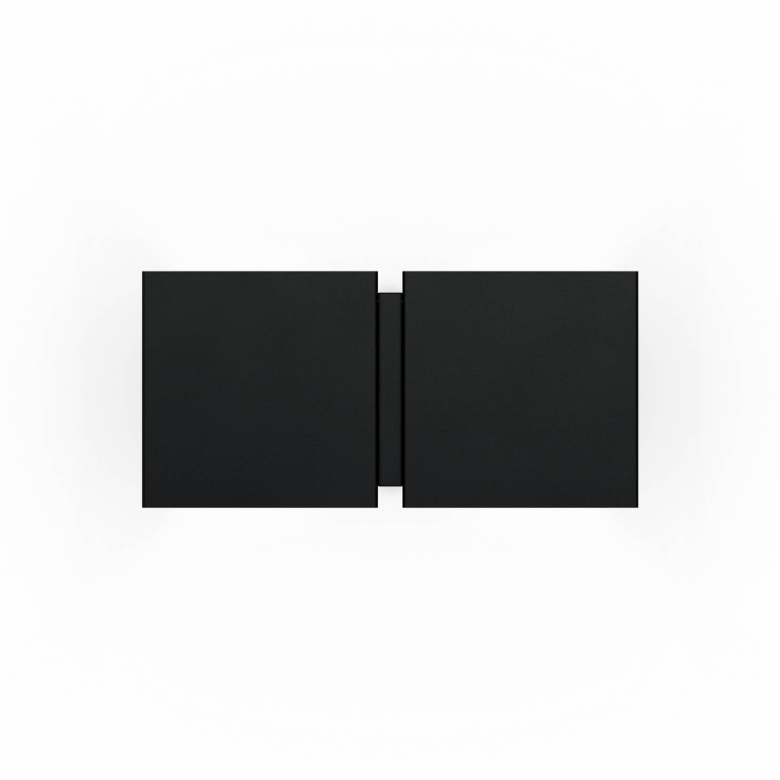 WEVER & DUCRÉ Wandlampe CG Square schwarz Breite 21 cm 2-flg