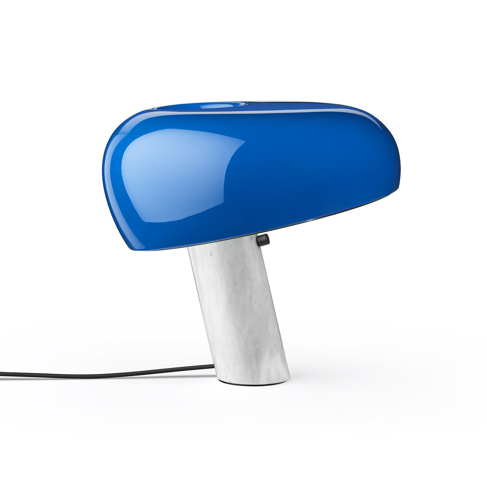 FLOS lampe à poser Snoopy, bleu marine, marbre, métal