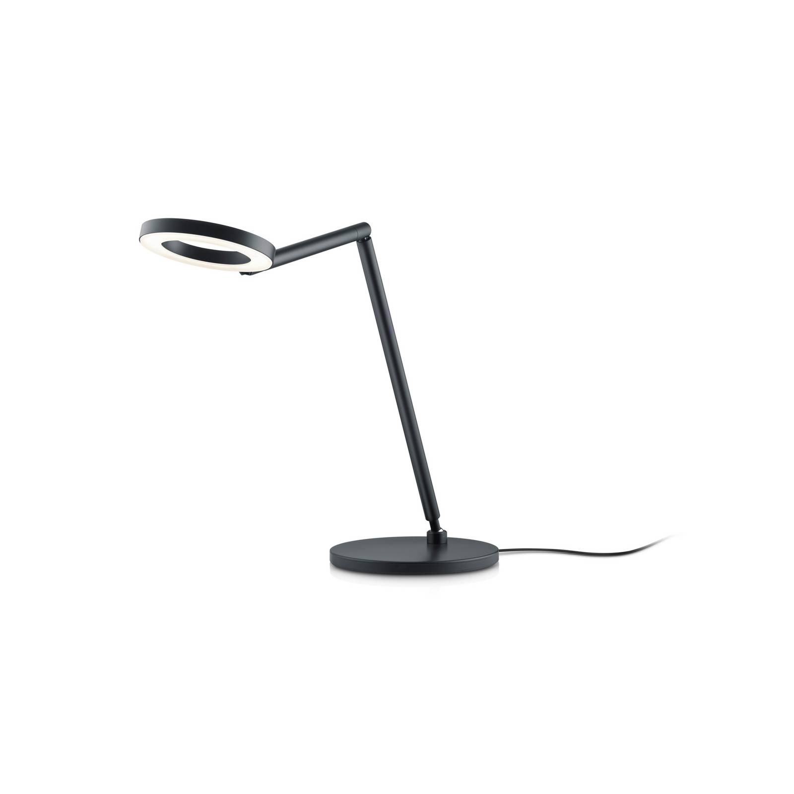 Lampa stołowa LED Tessa-T, czarna, CCT, sterowanie gestami