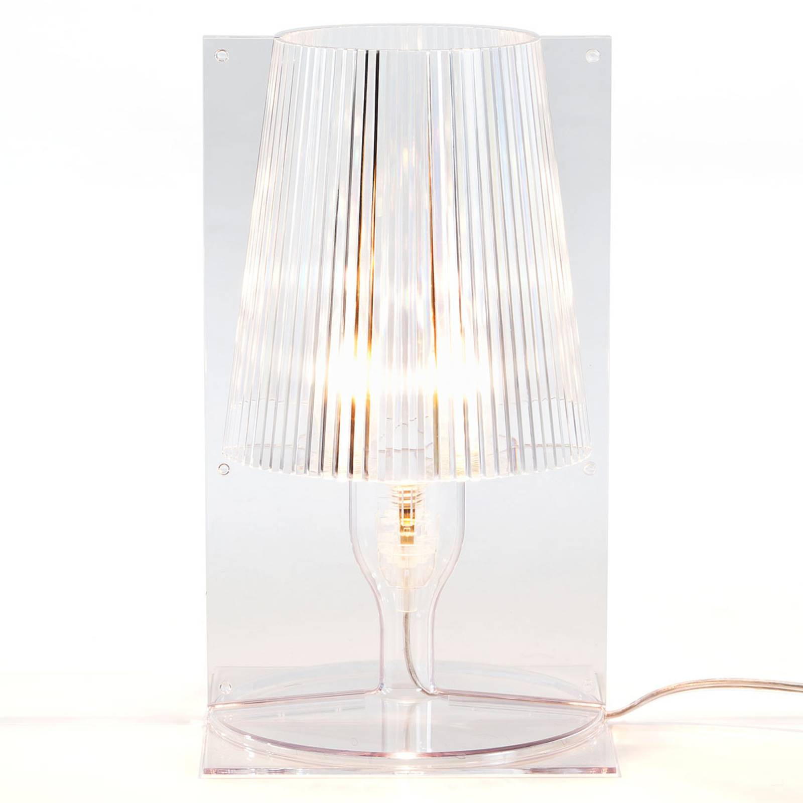 Kartell Take Designer-Tischleuchte, transparent
