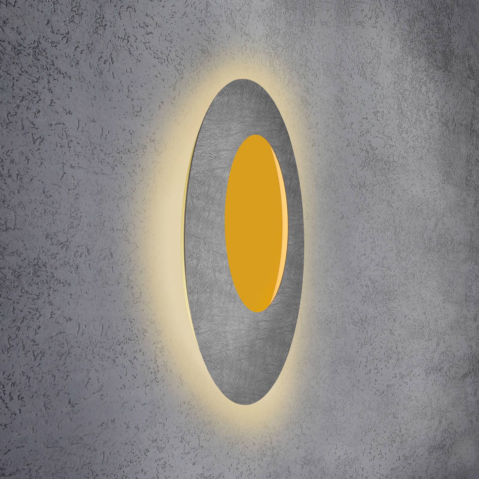 Escale Blade Open LED-væglampe RGB+W beton Ø 79 cm