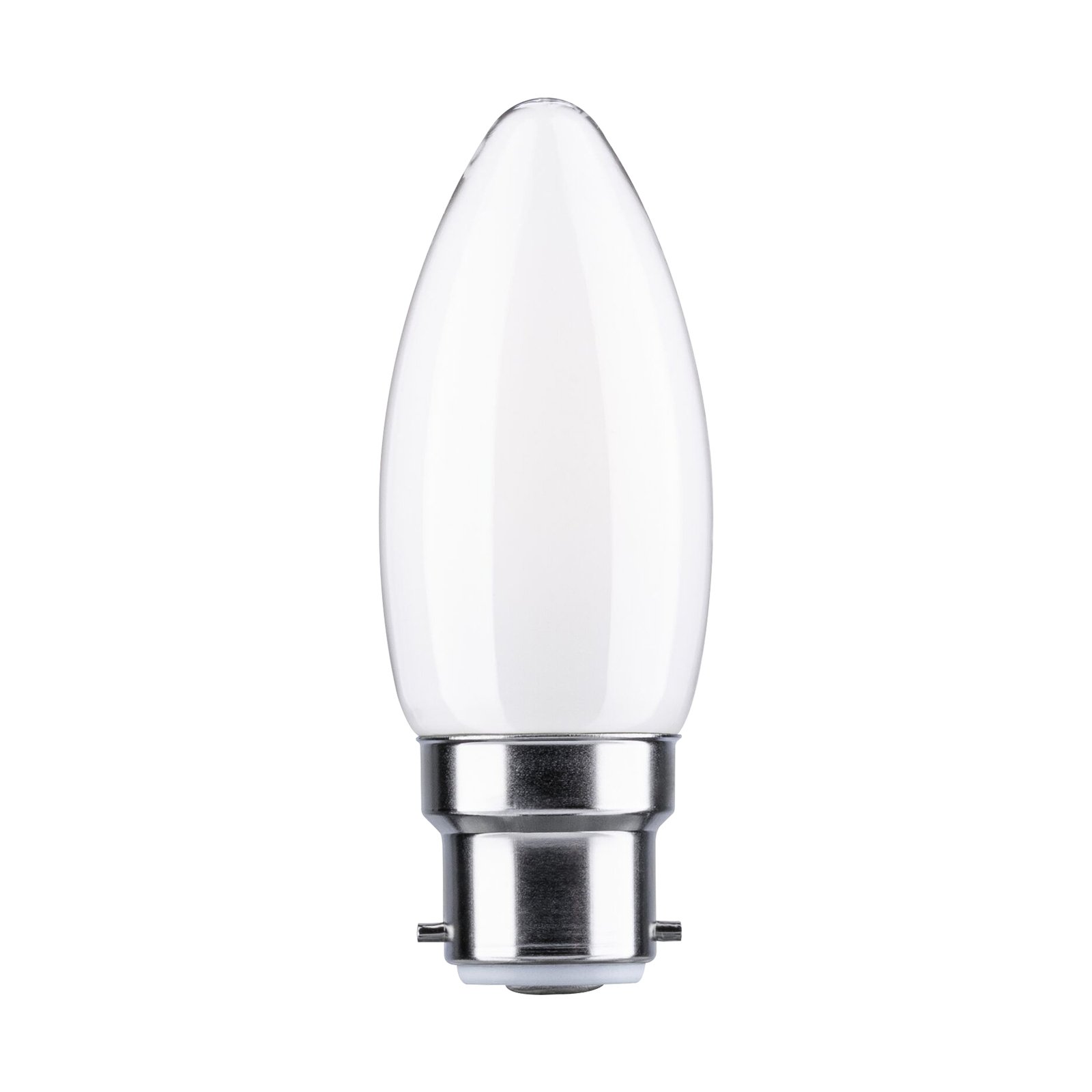 Paulmann-LED-kynttilälamppu B22d 4,7W 2700K opaali