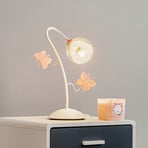 Tafellamp Butterfly met decoratie in rosé