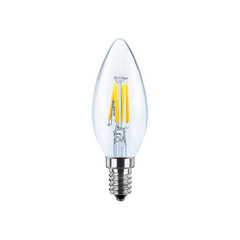 SEGULA LED E14 3W kynttilä 24V DC hehkulanka kirkas 927 himmennettävä
