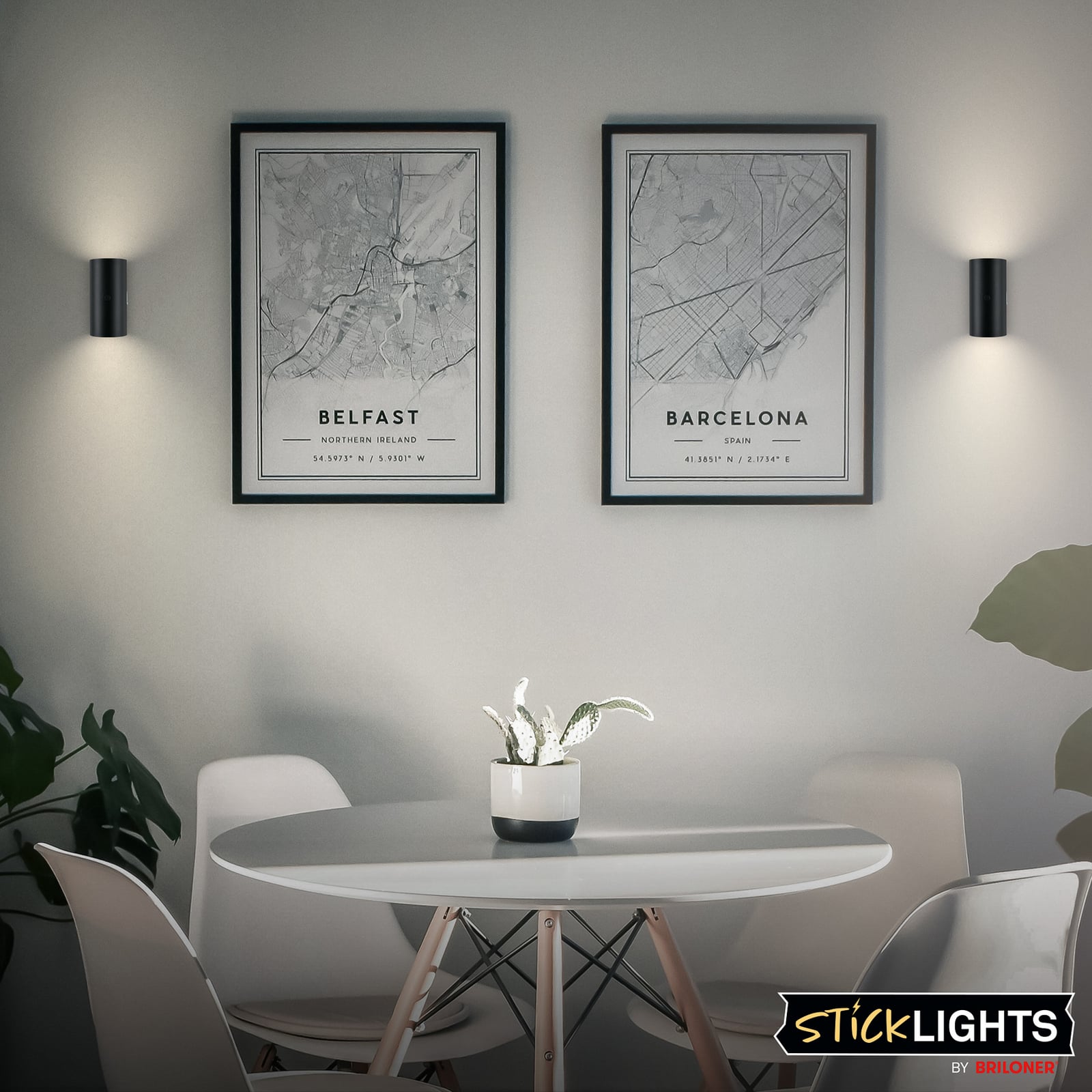 LED-akutoitega seinavalgusti Isy, mattmust, plastik, 3000 K