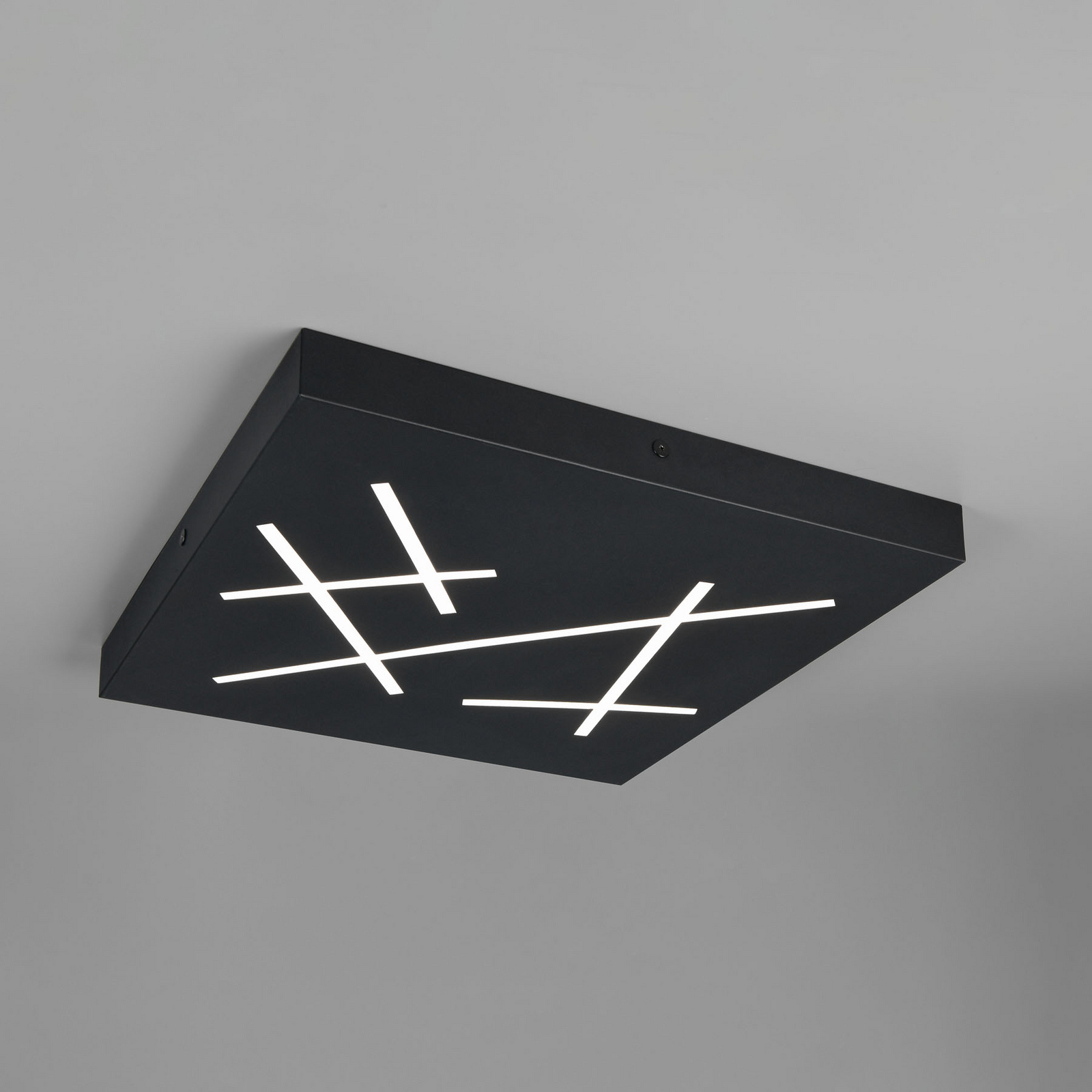 LED-taklampa Snip, matt svart, längd 50 cm, metall, CCT LED-taklampa Snip, matt svart, längd 50 cm, metall, CCT