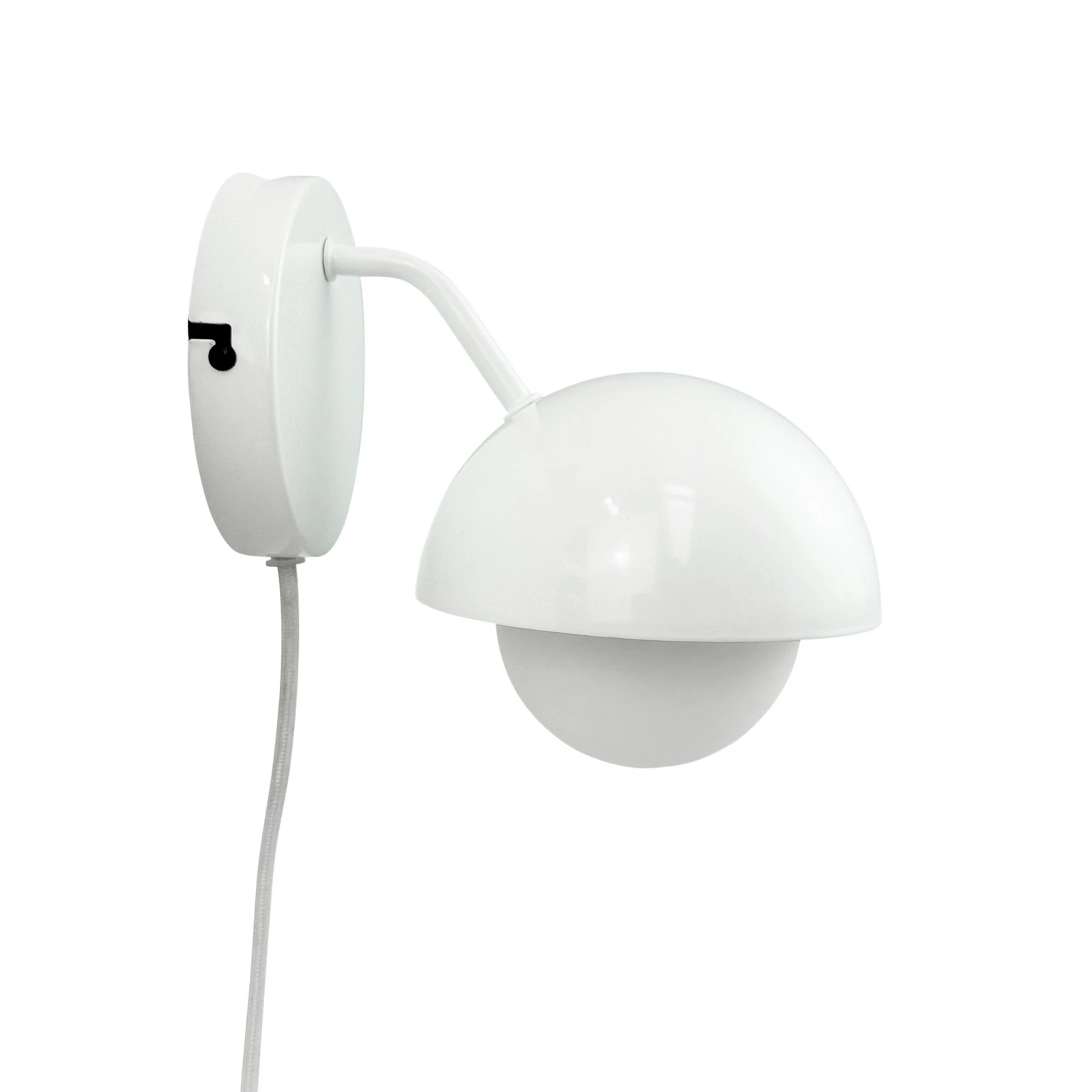 Dyberg Larsen Rose vegglampe hvit blank