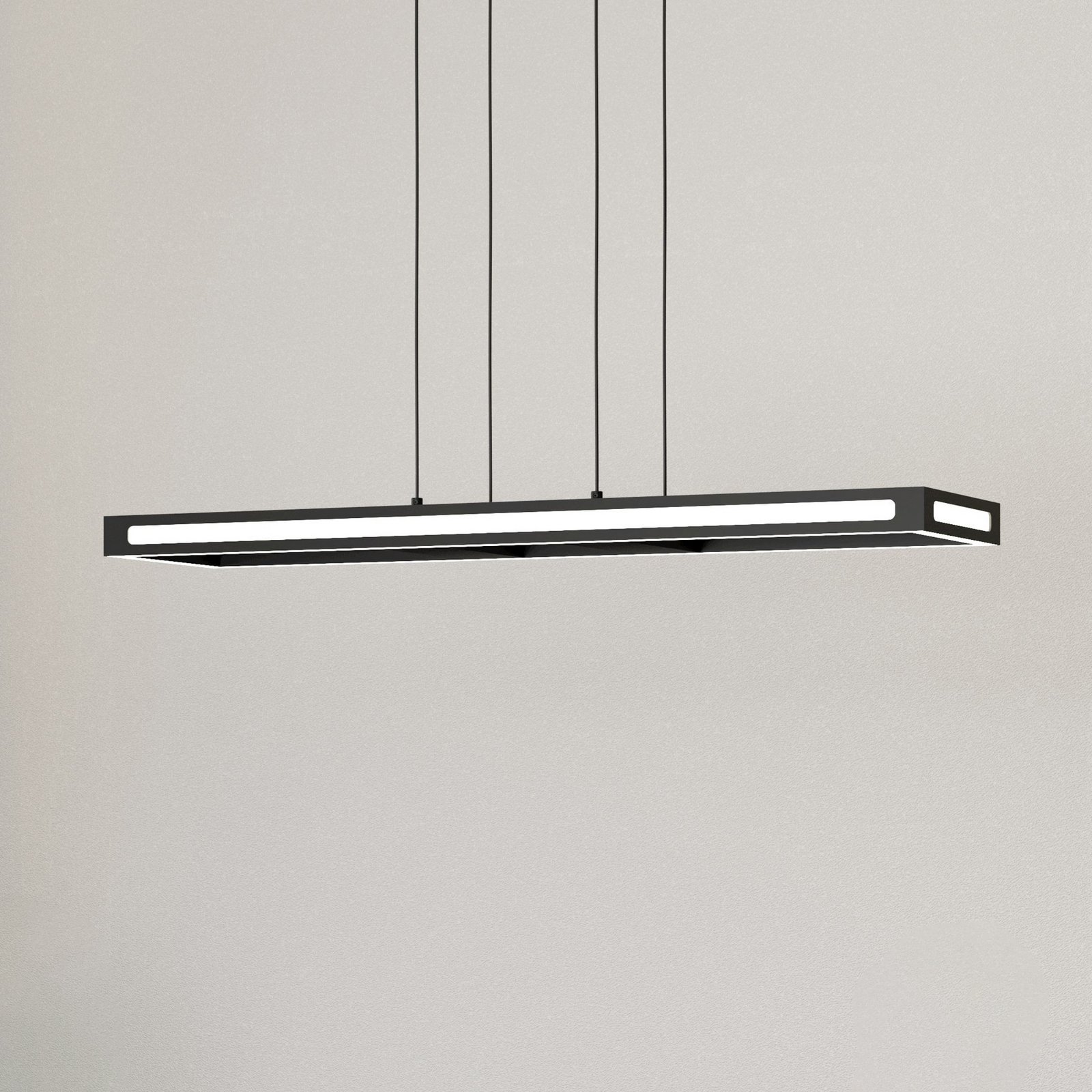 EGLO connect LED hanglamp Savilanas-Z, 77 cm, zwart