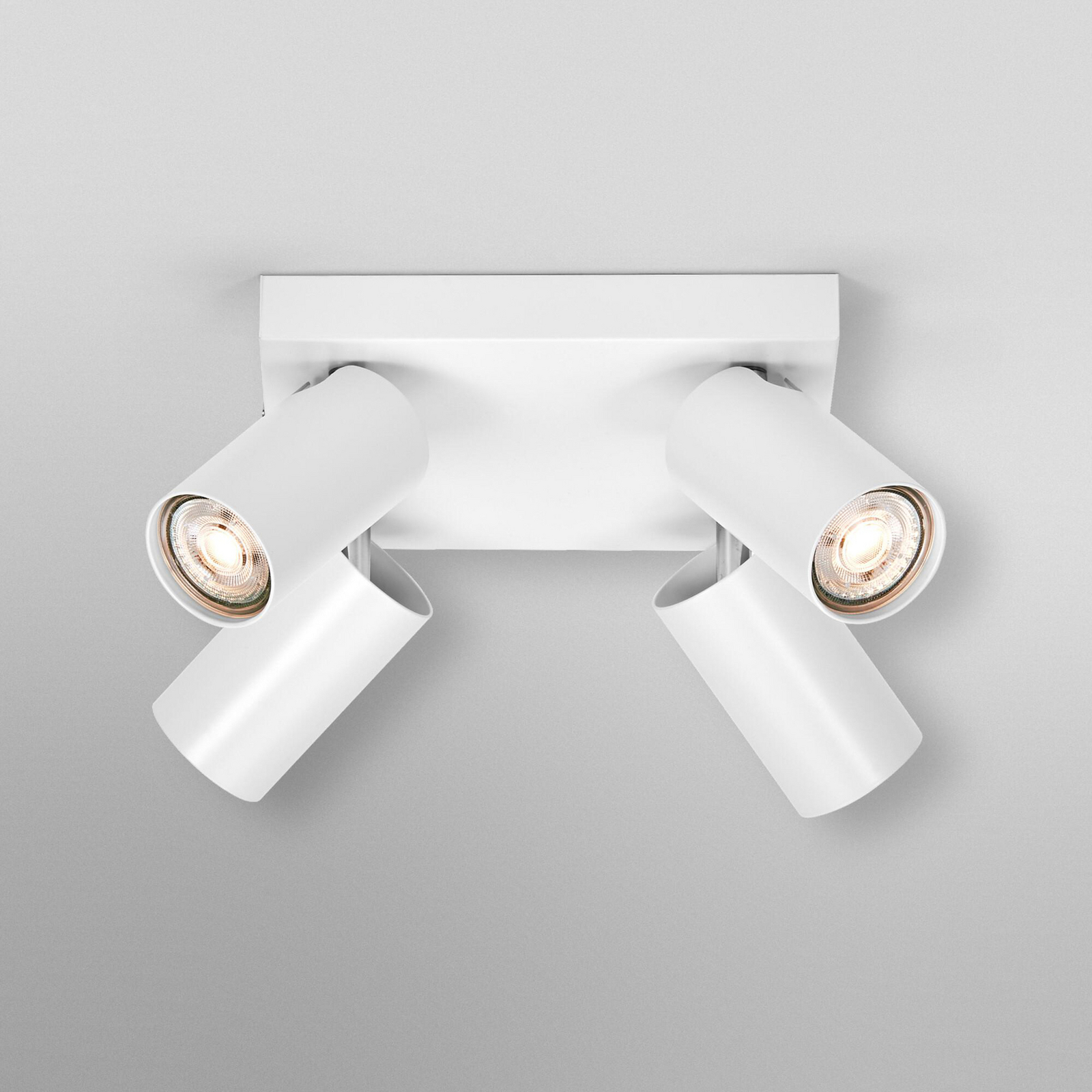 Spot pour plafond OSRAM OCTAGON PLATE, blanc, à 4 lampes, GU10-LED, 927