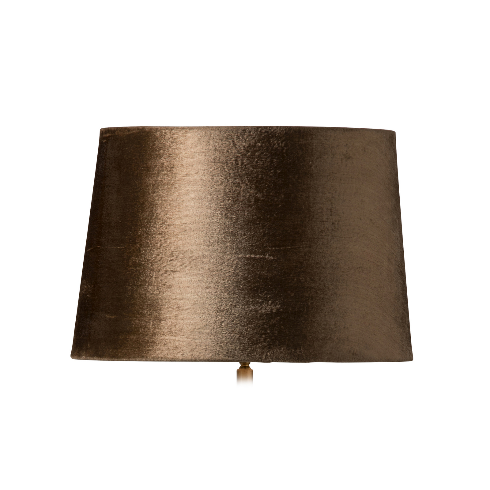 Abat-jour Lola, doré, Ø 33 cm, velours - Watt & Veke