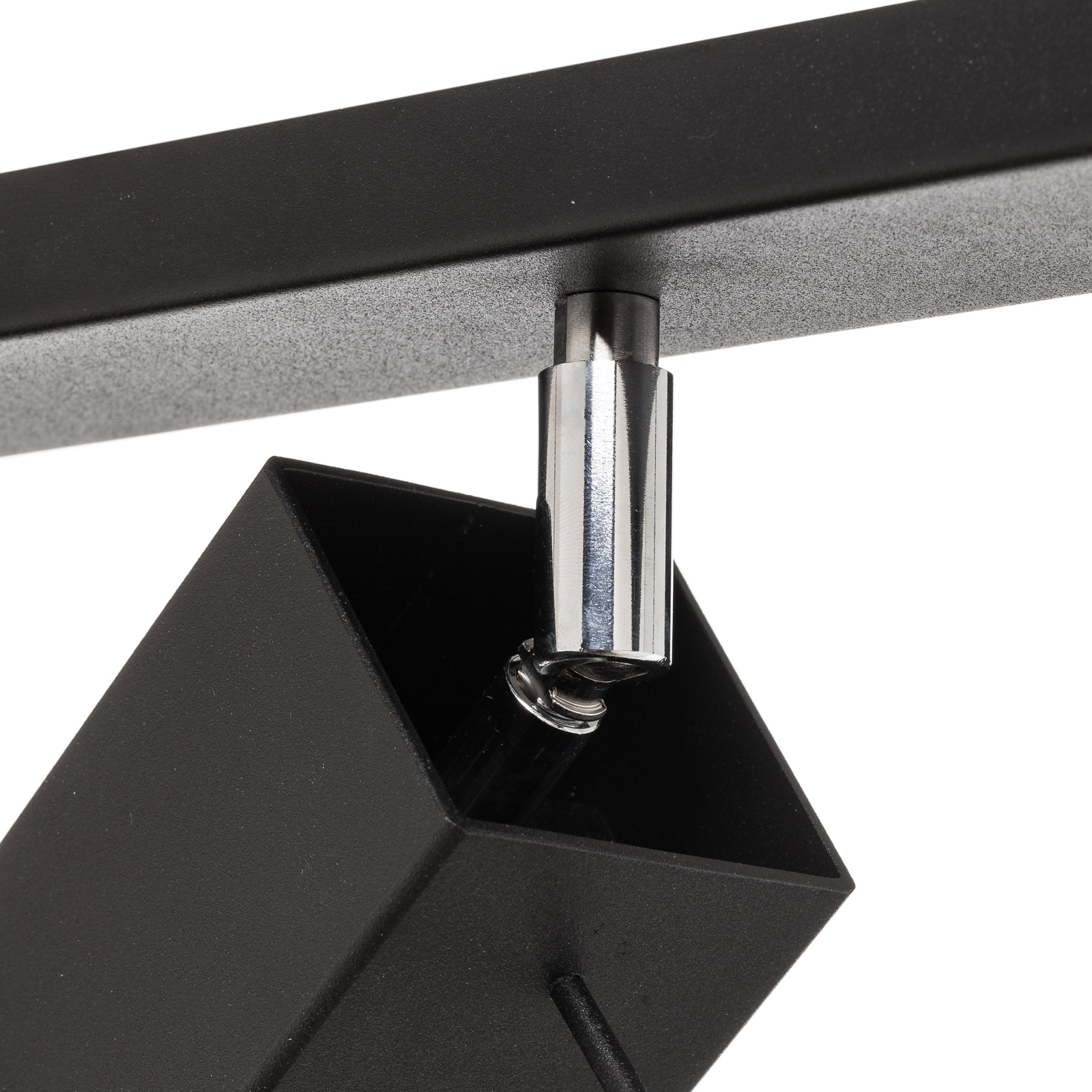 Faretto soffitto Square, nero 6 luci lineare