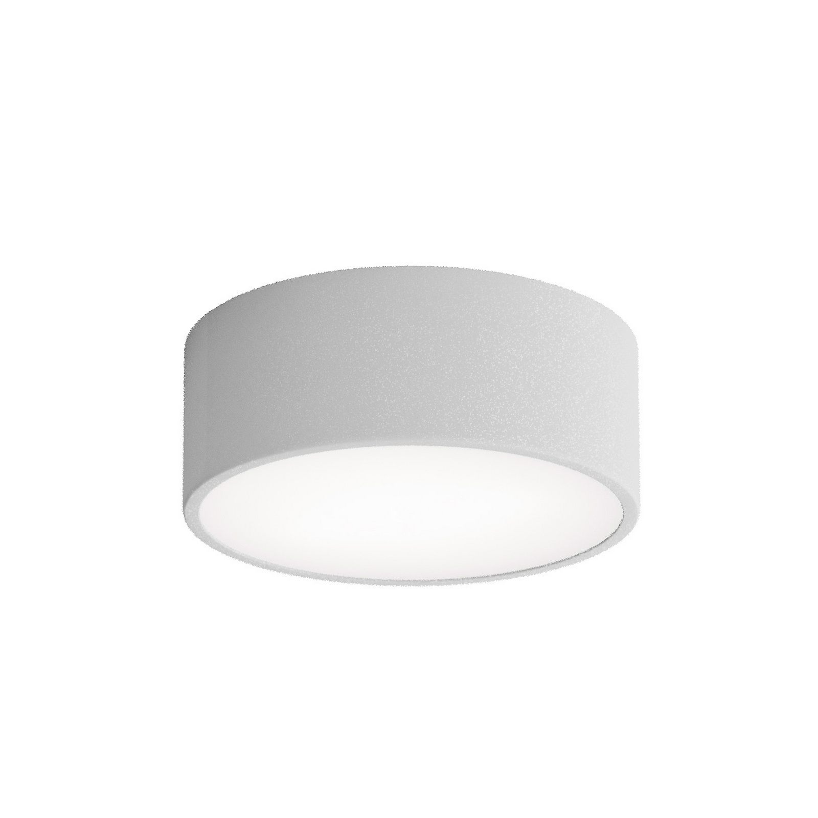 Stropné svietidlo Cleo 200, sivé, senzor, IP20, Ø 20 cm, E27