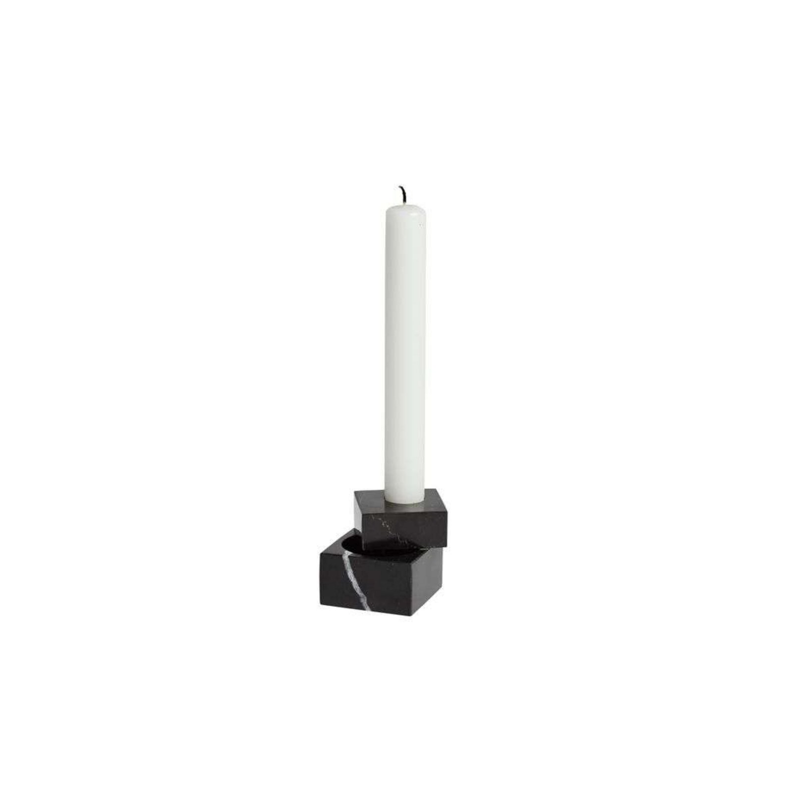 Jeu de dés 1 Candle Holder Crna Marble - Woud