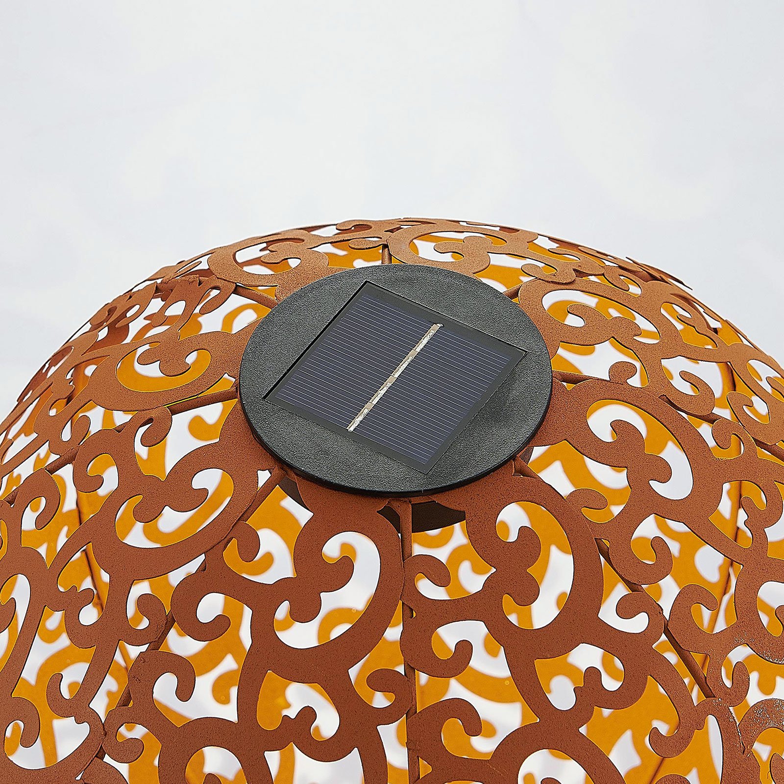 Eduta LED Solarzelle Leuchte w/spike Rust - Lindby