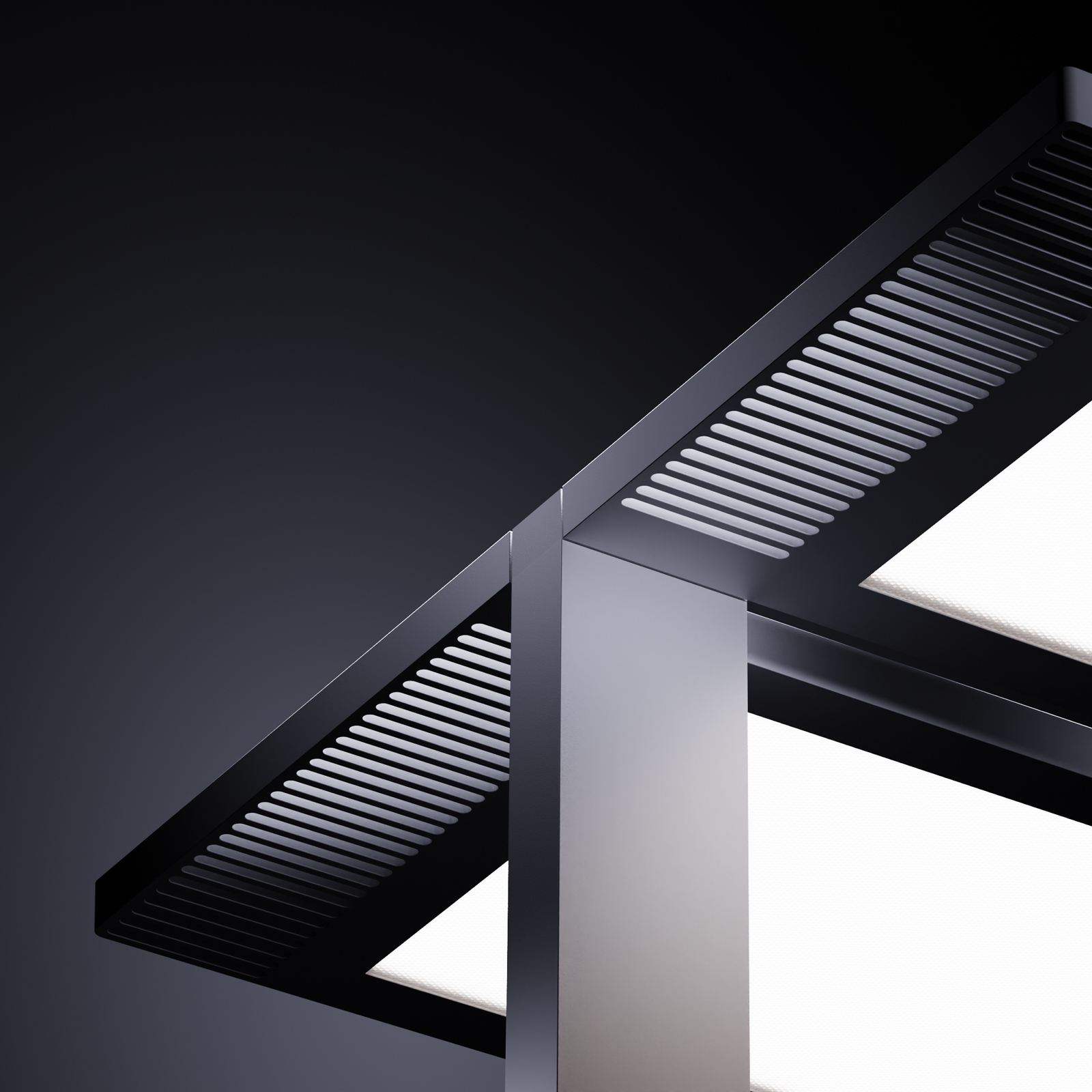 Regent Lighting Lightpad, LED 2fl Mitte Fuß silber