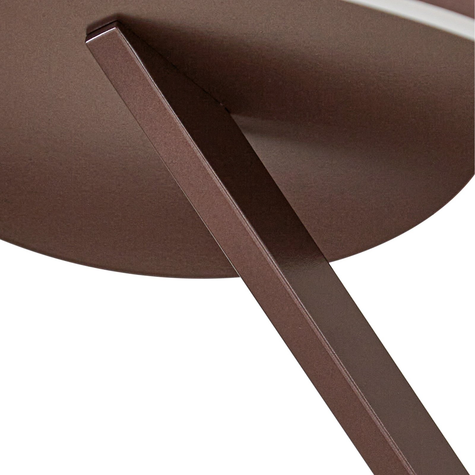 Lucande LED-Deckenleuchte Eldra, kaffeebraun, Ø 55 cm, CCT