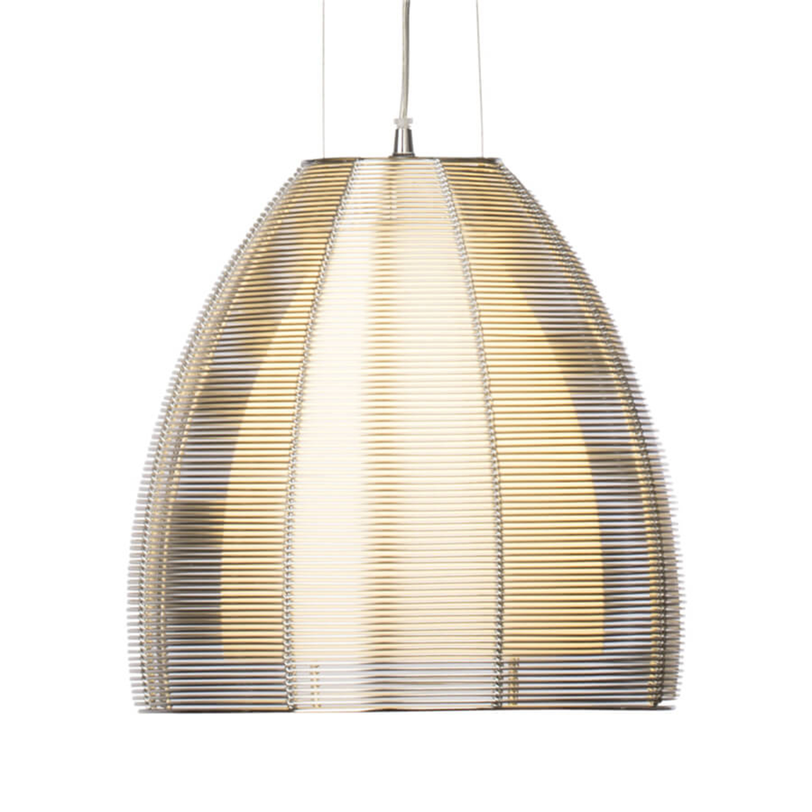 Brilliant Relax - a stylish hanging light, chrome, for Living / Dining Room, metal, glass, E27, 60 W, energy efficiency: A++