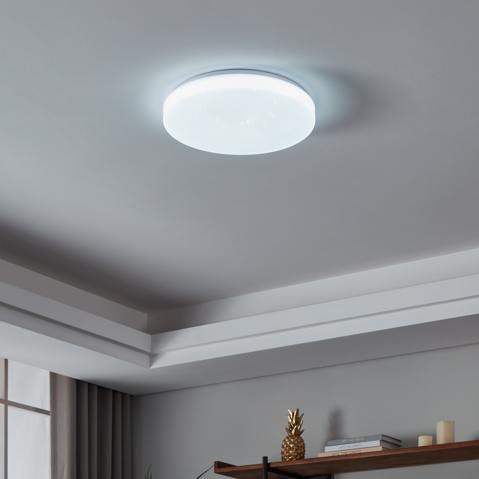 EGLO connect lampa sufitowa Totari-Z, Ø38cm, 18W, efekt kryształowy