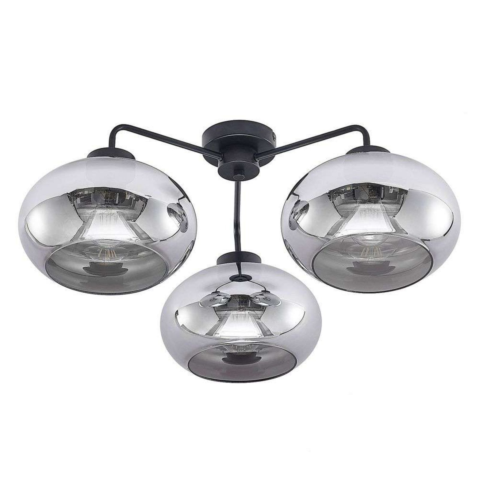 Navidia 3 Taklampe Smoked - Lindby