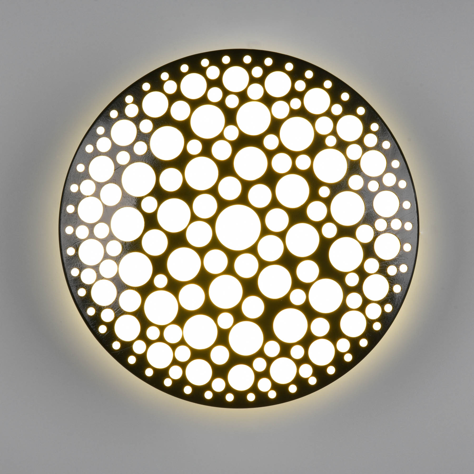 Chizu LED ceiling light, Ø 28.5 cm, 3,000 K black