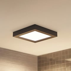 Prios LED laevalgusti Alette, must, 24 W, CCT, timmitav