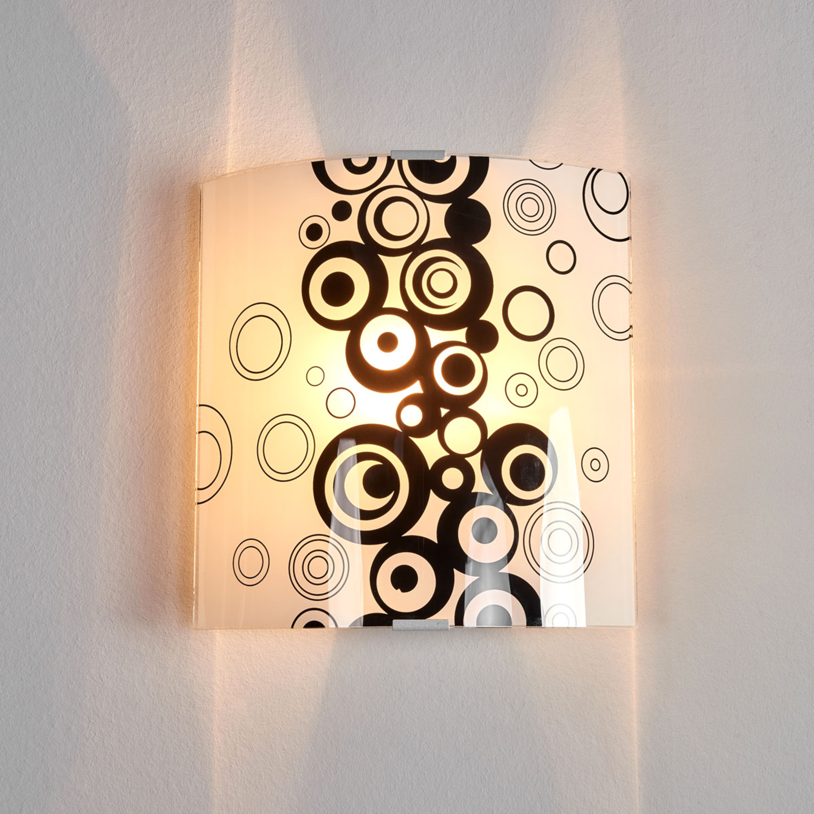 Blackwhite glass wall light Fresh Lights.co.uk