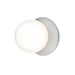 Liila 1 Aplică de Perete/Plafonieră IP44 Medium Light Silver/Opal White - Nuura