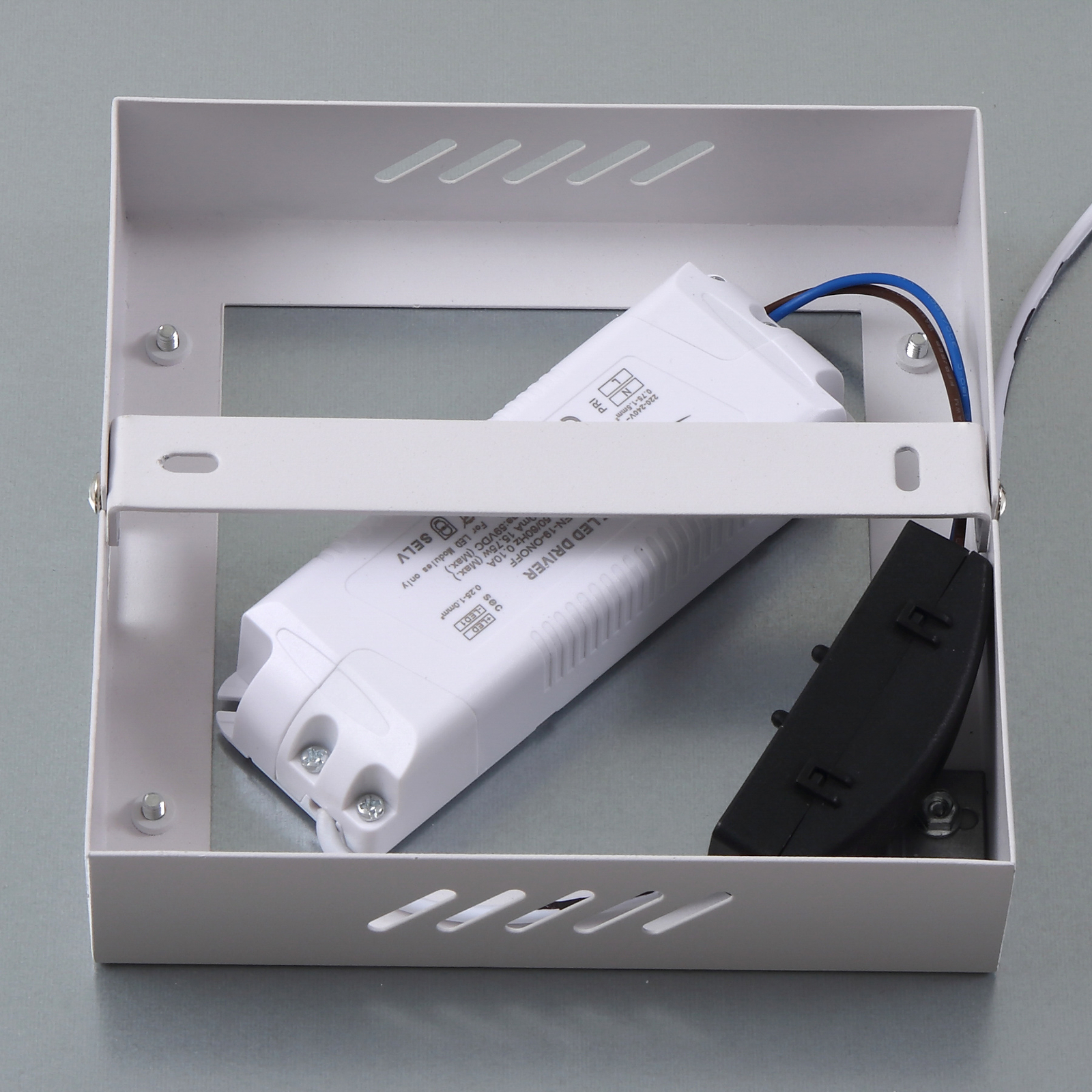 Lindby LED-panel Enhife, hvid, 29,5 x 29,5 cm, aluminium
