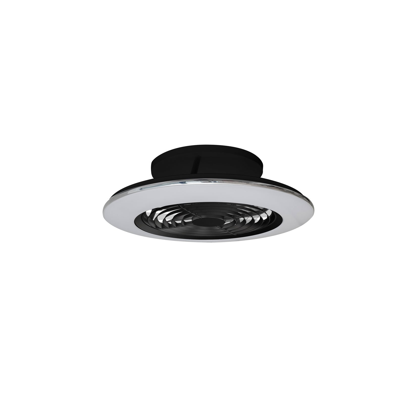 Ventilador de techo LED Alisio mini, negro