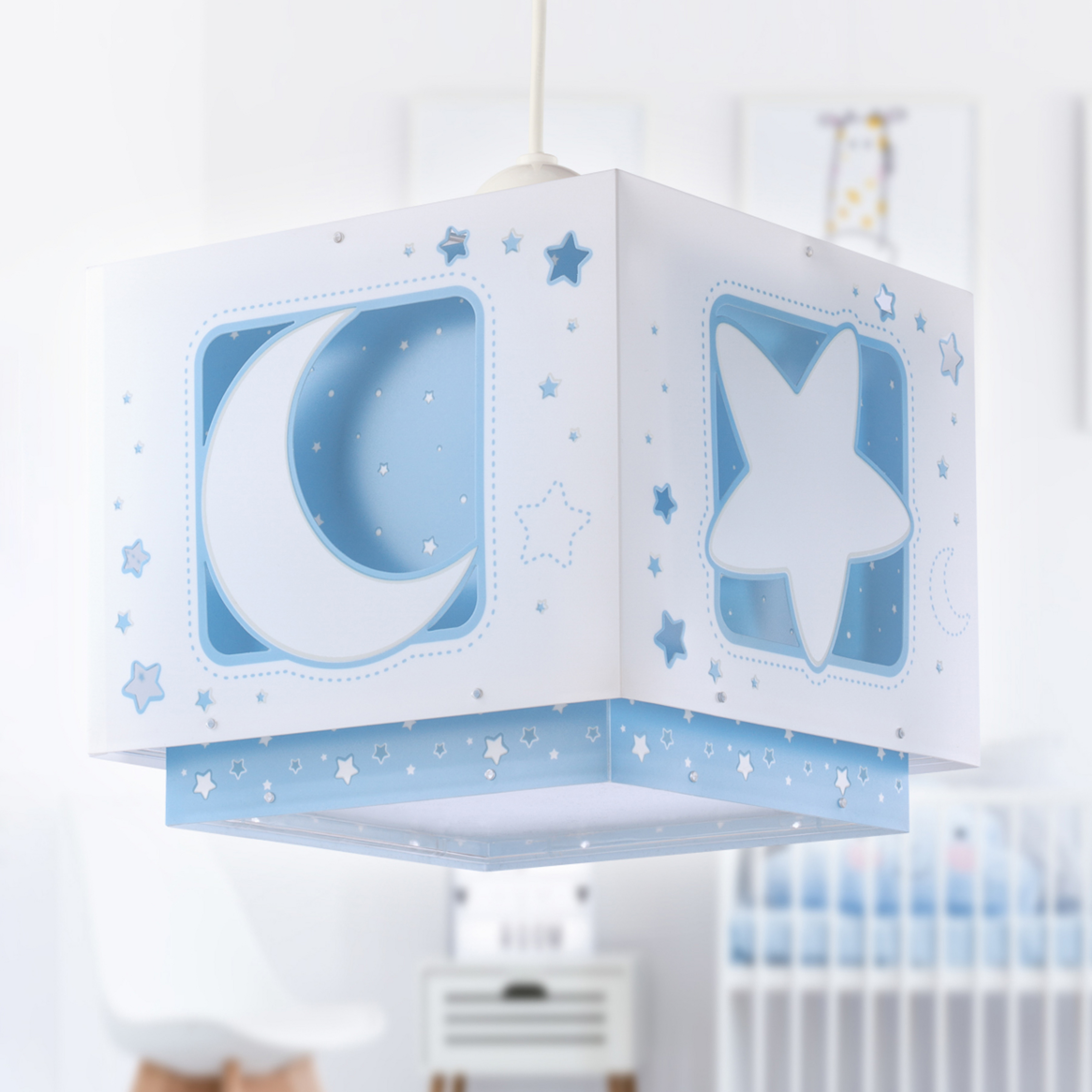 Suspension fluorescente NACHTHIMMEL bleu