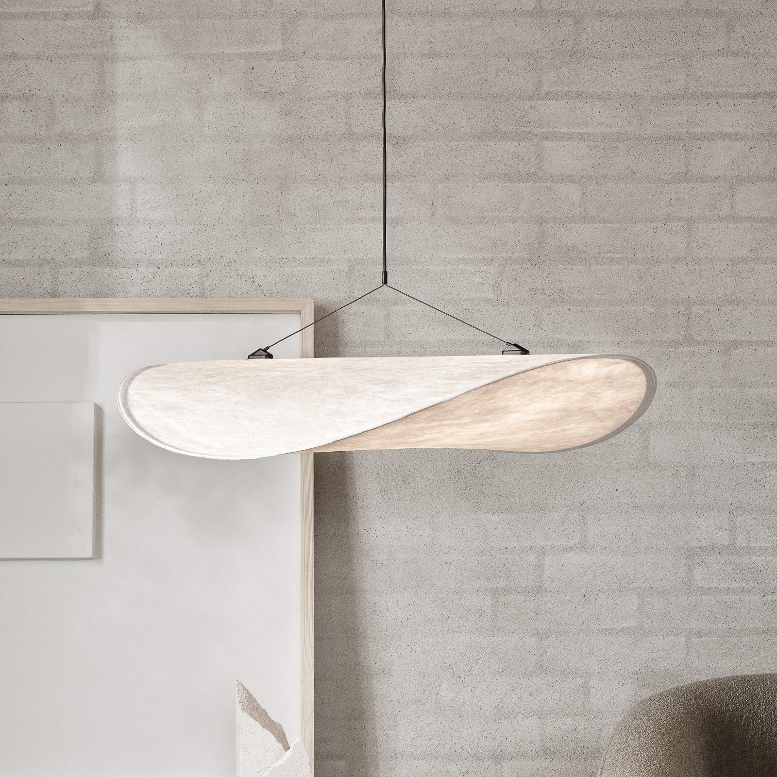 New Works Tense LED-Hängeleuchte, 100% recycelbar