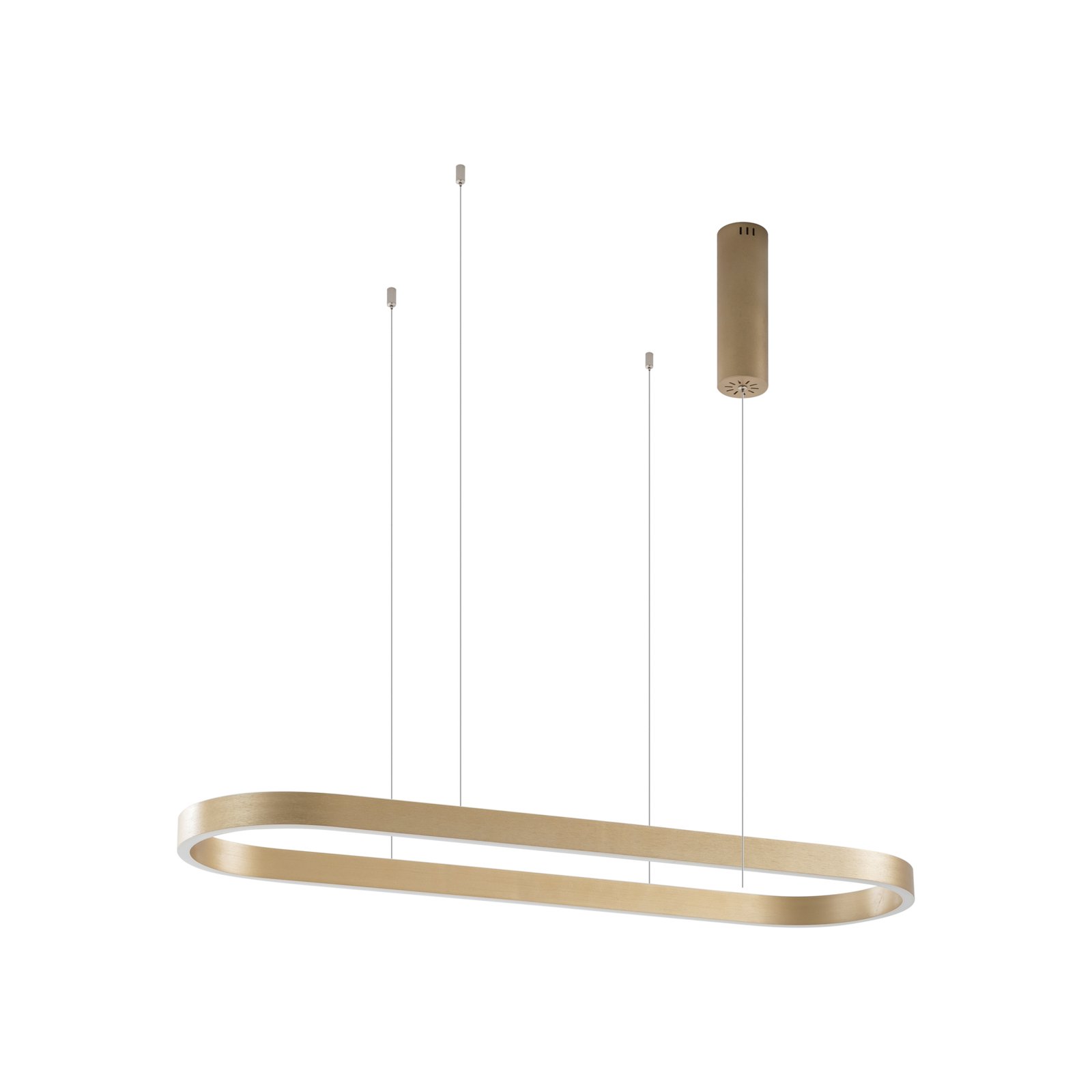 Lucande Smart LED-Hängeleuchte Melinay, gold, CCT, Tuya