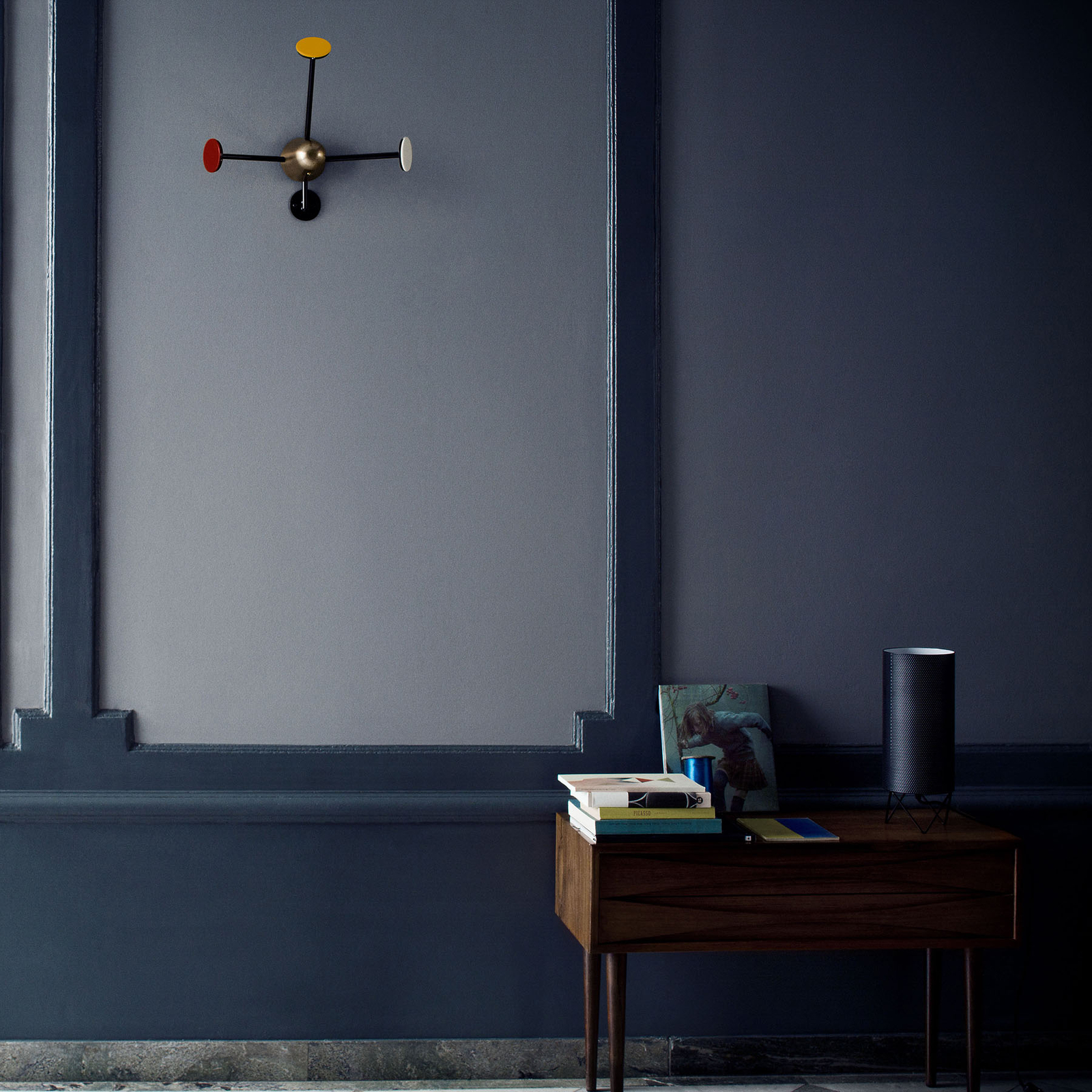 GUBI Pedrera H2O table lamp, black, for Living / Dining Room, metal, E27, 42 W, energy efficiency: A++, H: 33 cm