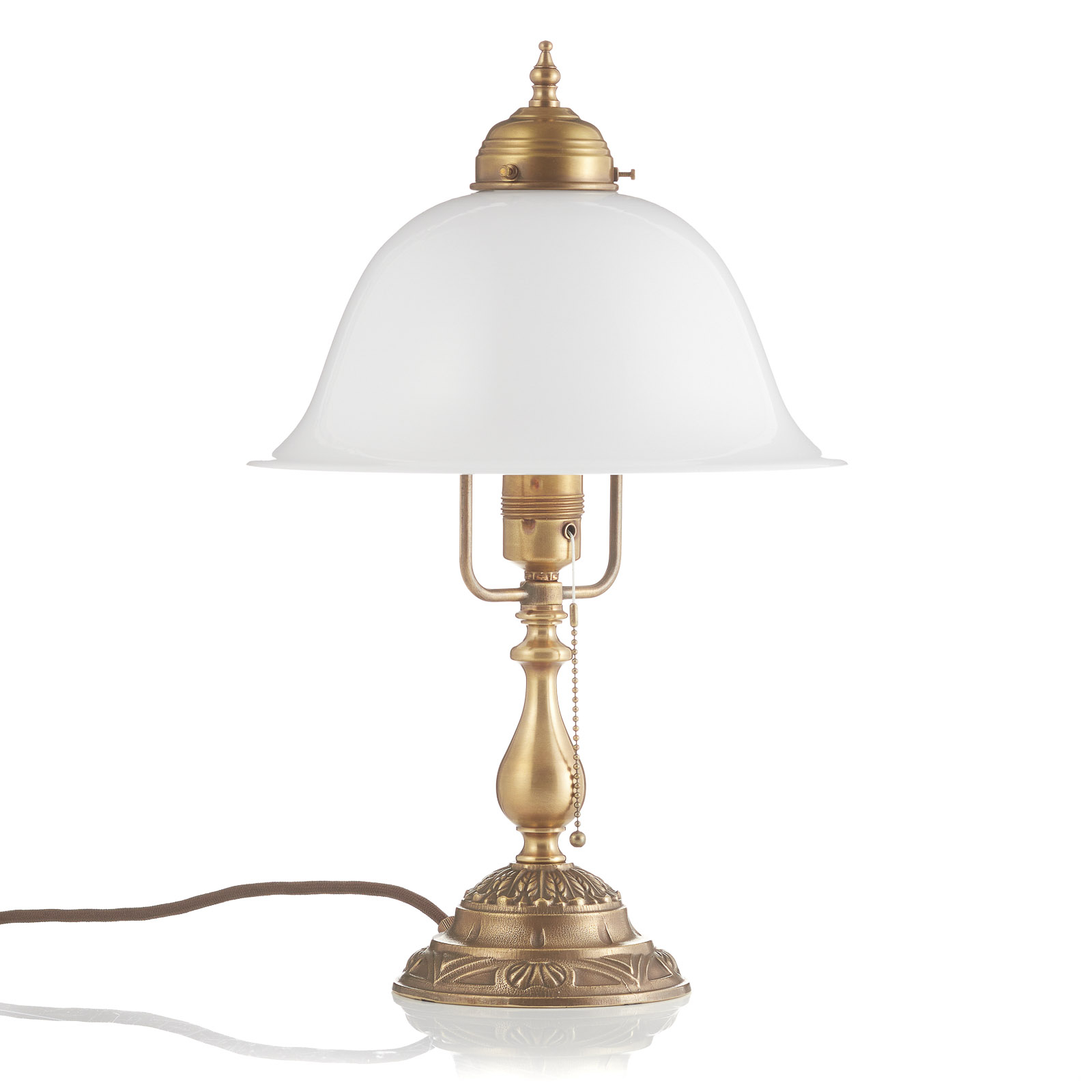 Carolin embellished table lamp made of brass
