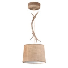 Lampa wisząca Sabina z tekstylnym kloszem, 1-punktowa, 30 cm