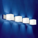 4-bulb wall light CUBE with no-glare