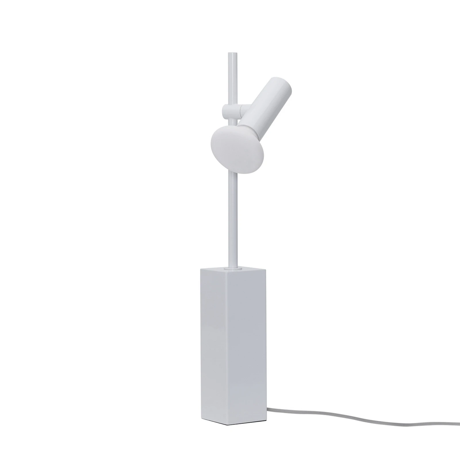 Lámpara de mesa SET, gris claro, altura 60 cm, hierro/vidrio