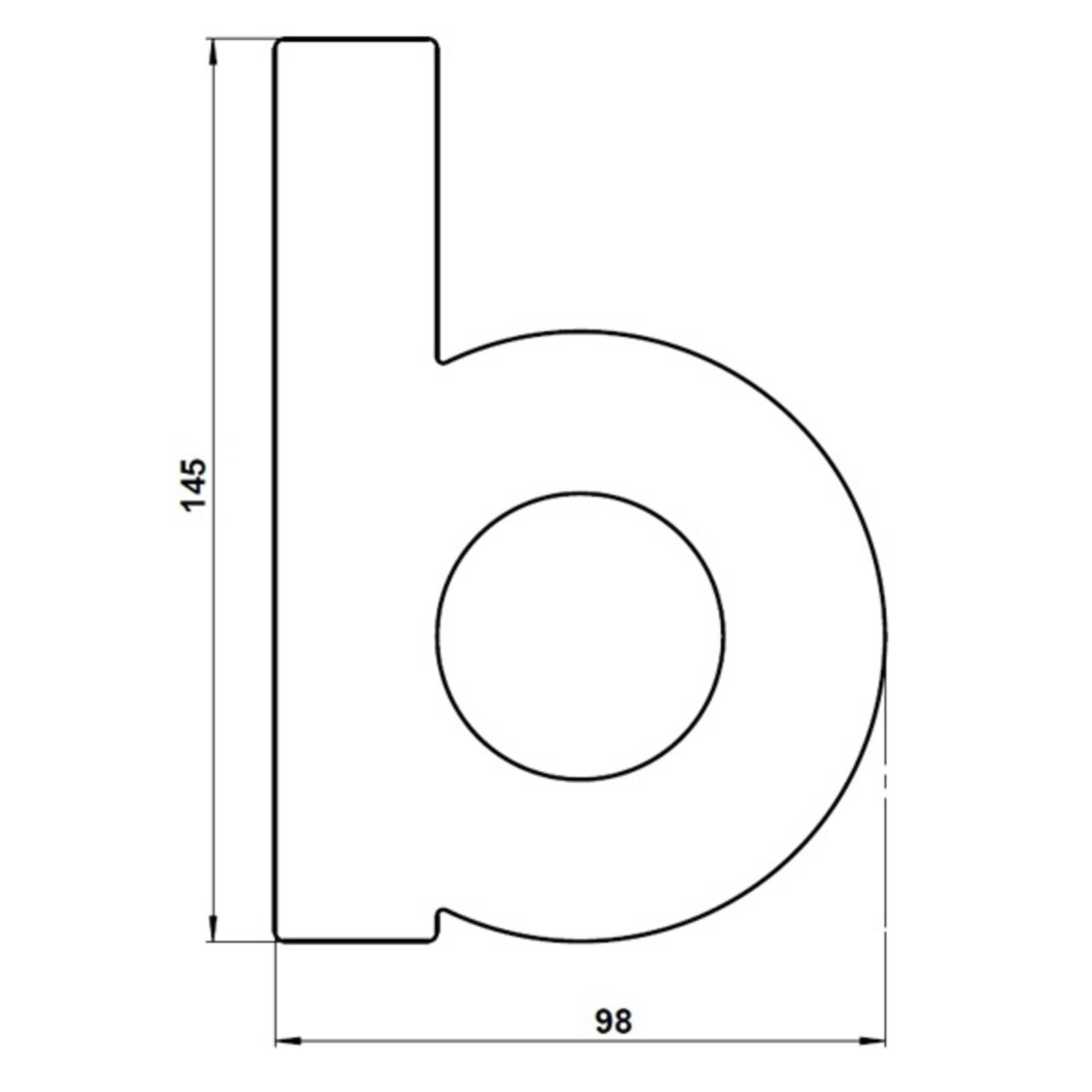 Albert Leuchten Numéro de maison – lettre b