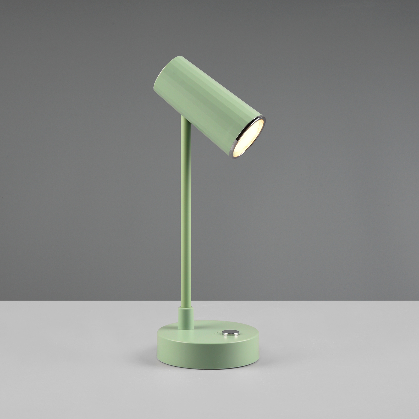 Lenny LED table lamp CCT with a battery, green