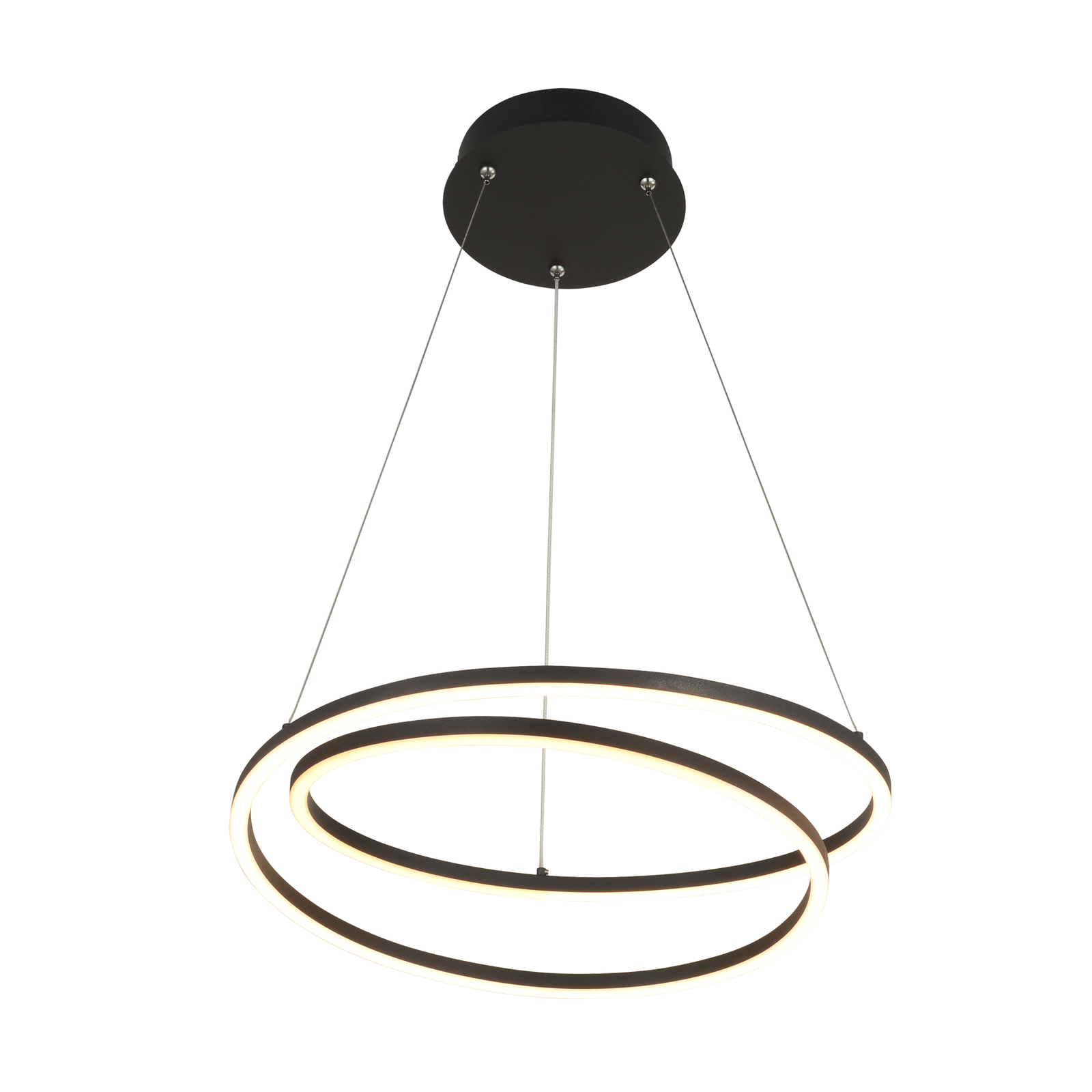 Lindby Raycho suspension LED, dimmable, noire