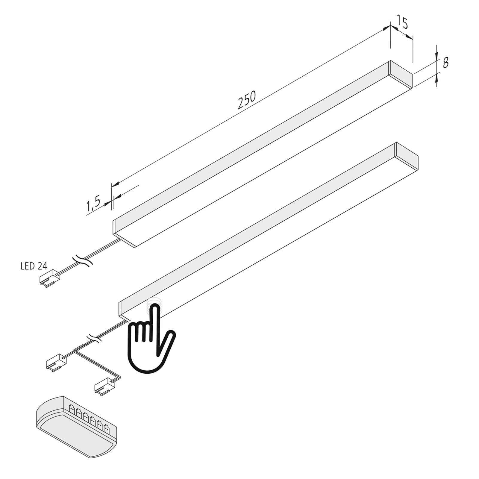 Oprawa podszafkowa LED ADD-ON Mini 3 000 K dotyk