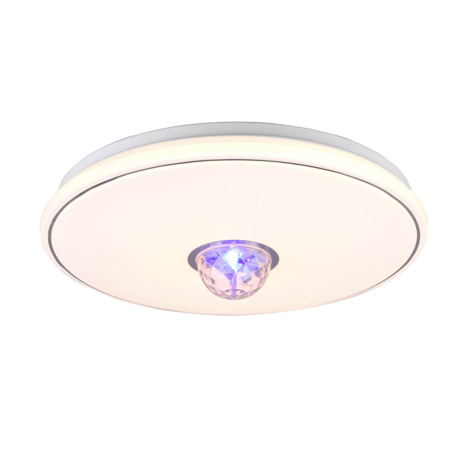 Rave LED ceiling lamp, remote control dimmable RGB