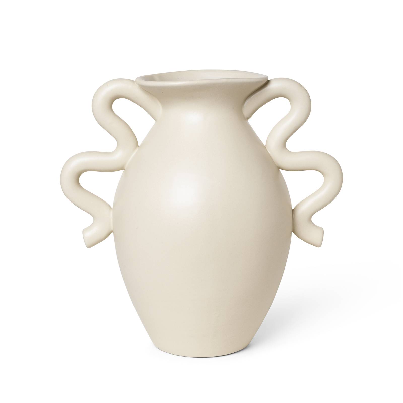 ferm LIVING Verso Table vase beige høyde 27 cm keramikk